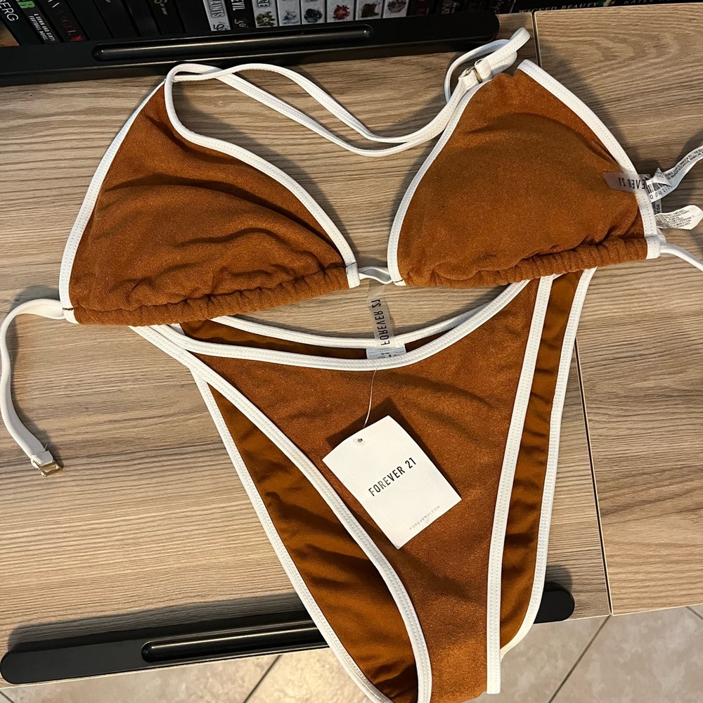 Forever 21 Brown Bikini Set